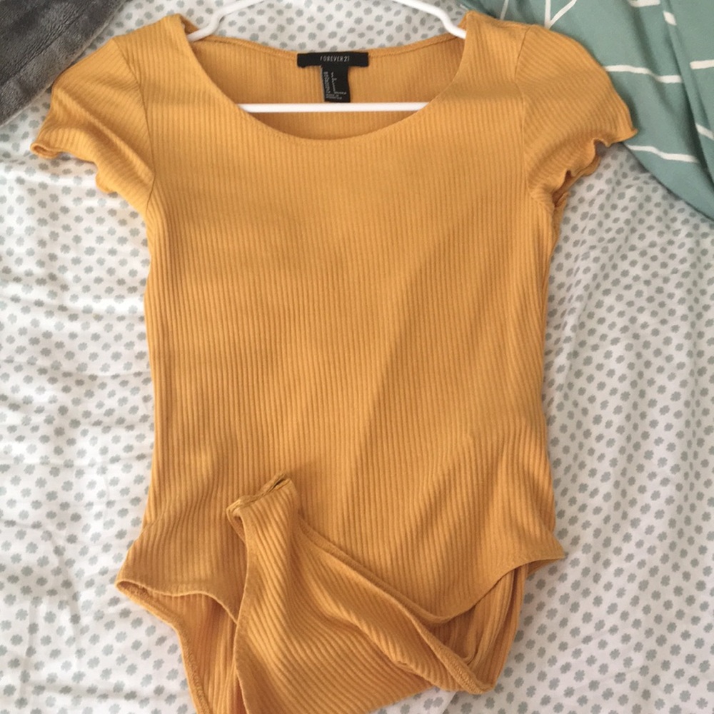 cute yellow bodysuit